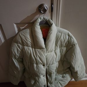 Light Green Puffer Jacket